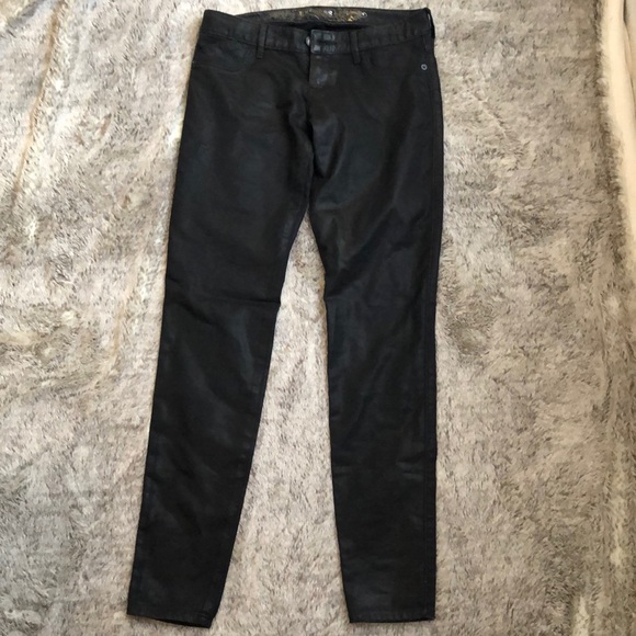 Express Painted Leather Jeans